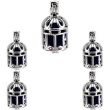 10Pcs Birdcage Pearl Cage Locket Aromatherapy Charm Pendant Necklace Bracelet
