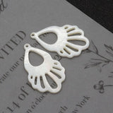 Natural Shell Fishtail Shape Pendant DIY Jewelry Accessory