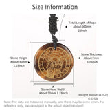 Nylon Rope Pendant Natural Crystal Twelve Constellations Charm Jewelry