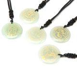 Nylon Rope Pendant Natural Crystal Twelve Constellations Chain Charm