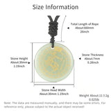 Nylon Rope Pendant Natural Crystal Twelve Constellations Chain Charm