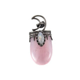 Natural Stone Pendant Neck Chains For Women Quartz Crystal Charm Necklace