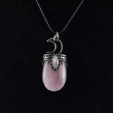 Natural Stone Pendant Neck Chains For Women Quartz Crystal Charm Necklace