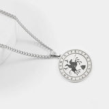 Nordic Viking Vintage Rune Warrior Pendant Necklace