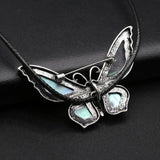 Natural Freshwater Shells Butterfly Necklace Pendant for Jewelry Making