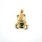 Vintage Bear Pendant Heart DIY Clavicle Chain Couple Jewelry