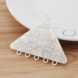 2 Tibetan Silver Boho Triangle Strand Connectors Charms Pendants for Necklace