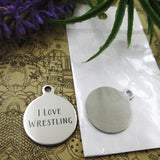 10pcs Stainless Steel Wrestling Charms for Jewelry Making