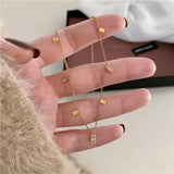 Water Drop CZ Charm Choker Necklace for Women