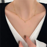 Water Drop CZ Charm Choker Necklace for Women