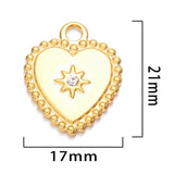 10pcs Stainless Steel Rhinestone Sun Charm Pendants DIY Women NecklaceEarrings