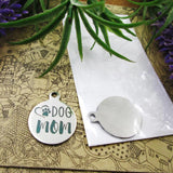 10pcs Dog Mom Stainless Steel Charms Pendant DIY Jewelry Findings
