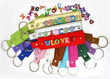 Rhinestone Slide Letters Charms 8mm Alphabet 50pcs for Bracelet Collar Jewelry