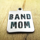 10pcs Band Mom Stainless Steel Charms - Customized DIY Pendants