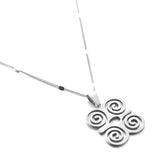 Stainless Steel African Symbol Pendant Necklace DWENNIMMEN Humility Strength