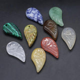 5 Pcs Agate Stone Pendants for Jewelry Making