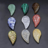 5 Pcs Agate Stone Pendants for Jewelry Making
