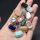 5 Pcs Agate Pendant Charms for Jewelry Making Necklace Gift