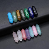 10 Pcs Random Natural Crystal Stone Pendants for Jewelry Making