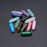 10 Pcs Random Natural Crystal Stone Pendants for Jewelry Making
