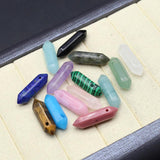 10 Pcs Random Natural Crystal Stone Pendants for Jewelry Making