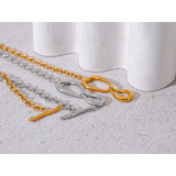 Stainless Steel Pendant Necklace Statement Metal Chain Collar Charm Jewelry