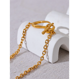 Stainless Steel Pendant Necklace Statement Metal Chain Collar Charm Jewelry