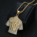 Lionel Messi #10 Pendant Chain Necklace For Men Soccer Fan