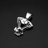 Retro Motorcycle Engine Pendant Necklace Men Stainless Steel