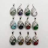 Gem Stone Alloy Money Tree Necklace Pendant for Jewelry Making