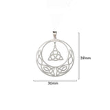 5pcs Pentagram Celtic Knot Pendant Stainless Steel Charm Pendant