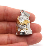 316L Stainless Steel Biker Bell Pendant