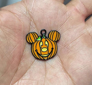 10 Pcs Cartoon Enamel Beads Pendants Metal Charms Craft DIY Jewelry Making