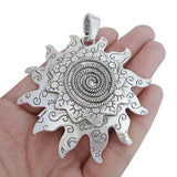 4pcs Antique Silver Swirl Spiral Charms Pendants 71x56mm