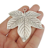 Large Maple Leaf Charms Pendants for Necklace Making 59x58mm