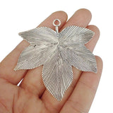 Large Maple Leaf Charms Pendants for Necklace Making 59x58mm