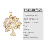 Large Tree of Life Necklace Pendant Copper Zirconia Animal Jewelry Making