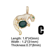 Large Tree of Life Necklace Pendant Copper Zirconia Animal Jewelry Making