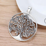 2 Tibetan Silver Life Tree Charms Pendants for Necklace Making