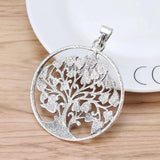 2 Tibetan Silver Life Tree Charms Pendants for Necklace Making
