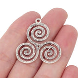 10 Tibetan Silver Celtic Knot Charms Pendants for Jewelry Making