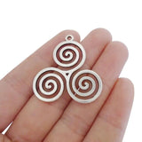 10 Tibetan Silver Celtic Knot Charms Pendants for Jewelry Making