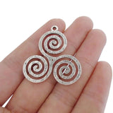 10 Tibetan Silver Celtic Knot Charms Pendants for Jewelry Making