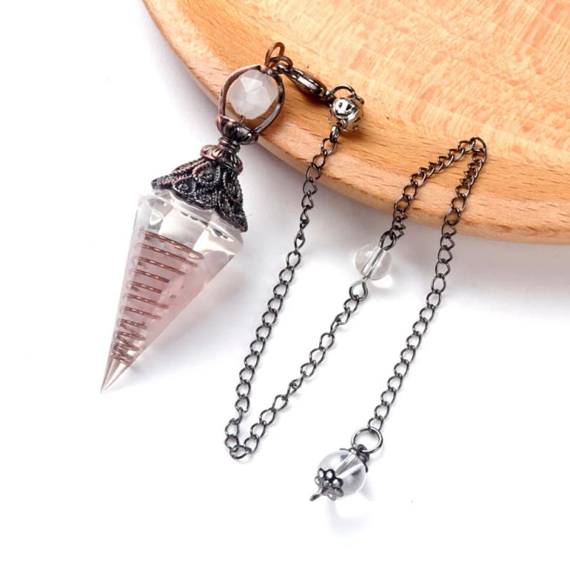 Natural Stone Rose Quartz Lapis Aquamarine Pendant for Jewelry Making