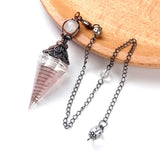 Natural Stone Rose Quartz Lapis Aquamarine Pendant for Jewelry Making