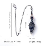 Natural Stone Rose Quartz Lapis Aquamarine Pendant for Jewelry Making