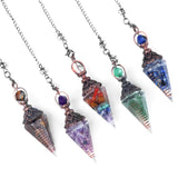 Natural Stone Rose Quartz Lapis Aquamarine Pendant for Jewelry Making