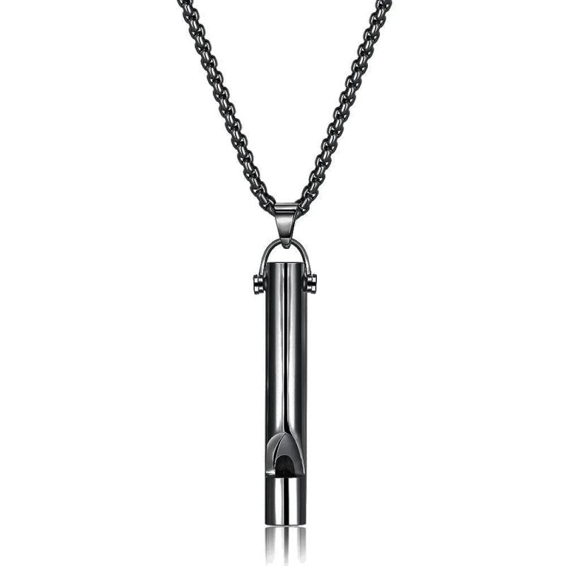 Stainless Steel Meditation Breathing Anti Anxiety Necklace