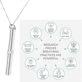 Stainless Steel Anxiety Relief Spinner Pendant Necklace