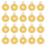 20 Pcs Little Flower Pendant Charm for Necklace Making